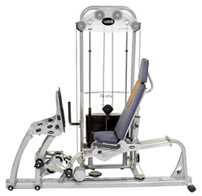 Legpress mit Gewichtsblock